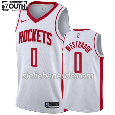 Kinder NBA Houston Rockets Trikot Russell Westbrook 0 Nike 2019-2020 Association Edition Swingman